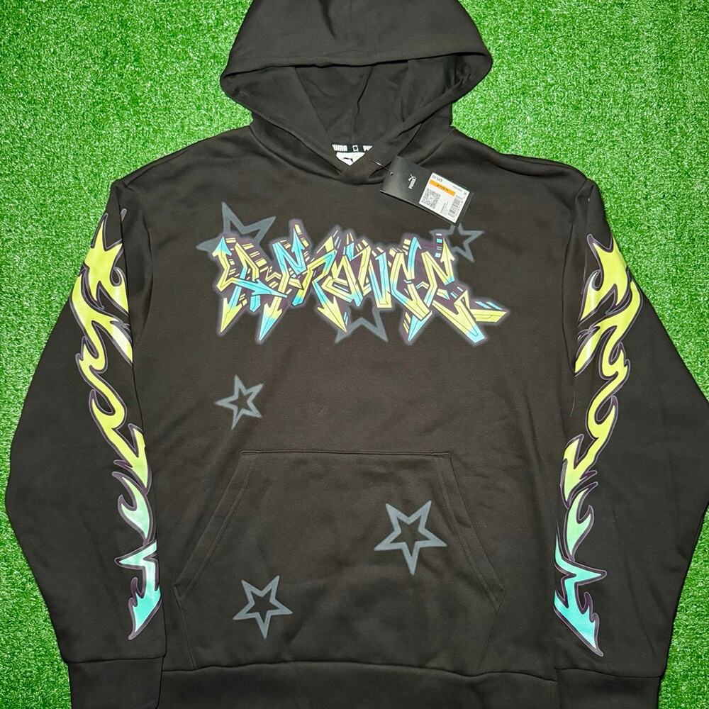 Puma x LaFrance Reflections Solar Hoodie Black Pullover New With Tag 1of1